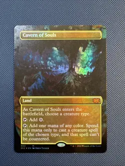 MTG Cavern of Souls (Borderless) - Double Masters 2022 (2X2) NM Foil - Image 1