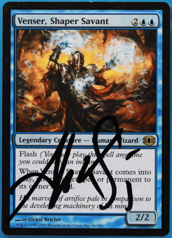 Venser, Shaper Savant Future Sight NM Blue Rare SIGNED CARD (504746) ABUGames - Image 1