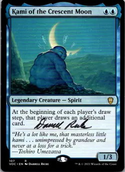 SIGNED Kami of the Crescent Moon R Commander Innistrad Crimson Vow 107 LP - Image 1