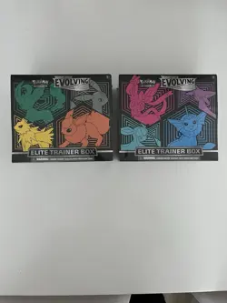 Pokemon Evolving Skies Sword Shield Elite Trainer Box ETB Set of 2, Sealed - Image 1