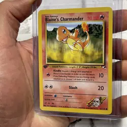 2000 Pokemon Gym Heroes 1st Edition Blaine's Charmander 61/132 NM/MT Vintage TCG - Image 2
