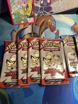 Pokemon S&V Destined Rivals & Journey Together Fun Packs Factory Sealed Lot of 7 - Image 2