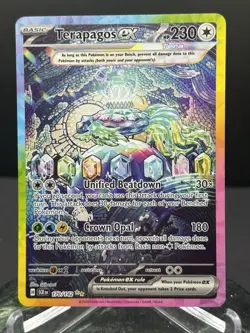 Pokemon TCG Terapagos EX 170/142 Stellar Crown Holo Special Illustration Rare - Image 1
