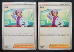 (2) - Pokemon TCG Jacq Scarlet & Violet Supporter Trainer Uncommon 175/198 - Image 1