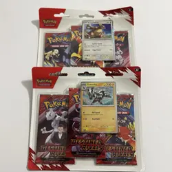 (Lot of 2) Pokemon Destined Rivals 3-Pack Blister Zebstrika and Kangaskhan - Image 1