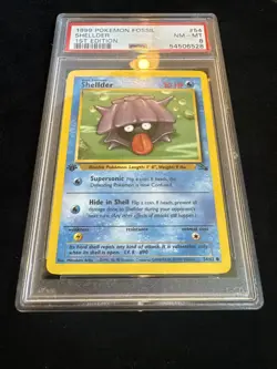 Shellder 54/62 Fossil Regular 1st Edition PSA 8 Pokemon - Image 3