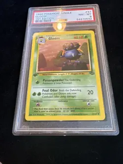 Gloom 37/64 Jungle Regular 1st Edition PSA 8 Pokemon - Image 3