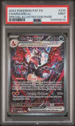 2024 POKEMON PAF EN-PALDEAN FATES SPECIAL ILLUSTRATION RARE CHARIZARD EX PSA 9 - Image 1