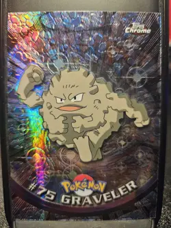 Topps Chrome Pokemon #75 Graveler SPECTRA - Image 1
