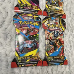 (LOT OF 4) Pokemon TCG Mega Evolution Full Art Set Sleeved Booster Packs NEW! - Image 3