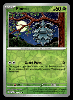Pokemon Pineco 1/198 Reverse Holo Scarlet & Violet NM - Image 1