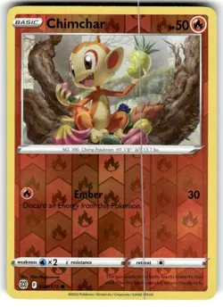 CHIMCHAR 024/172 BRILLIANT STARS POKEMON (REVERSE HOLO, NM) - Image 1