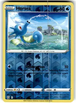 HORSEA 031/163 BATTLE STYLES POKEMON (REVERSE HOLO, NM) - Image 1