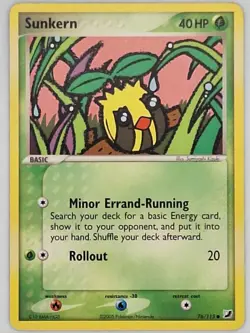 Sunkern 76/115 Pokemon - EX Unseen Forces MP - Image 1