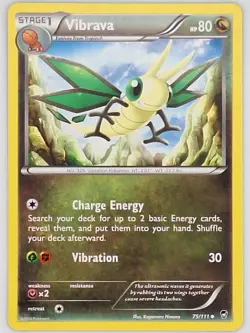 Vibrava 75/111 Pokemon - Xy Furious Fists MP - Image 1