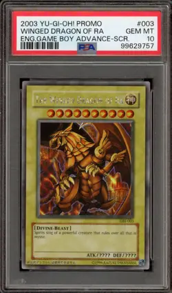 Yu-Gi-Oh! The Winged Dragon of Ra Game Boy ADV Secret Rare Promo GBI-003 PSA 10 - Image 1