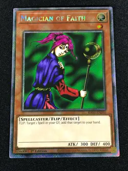 Yugioh Magician of Faith RA03-EN090 1st Platinum Secret (NM) - Image 1