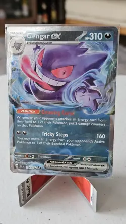 Pokemon TCG Gengar EX Temporal Forces Ultra Rare Card 104/162 - Image 1