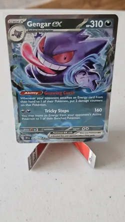 Pokemon TCG Gengar EX Temporal Forces Ultra Rare Card 104/162 - Image 2