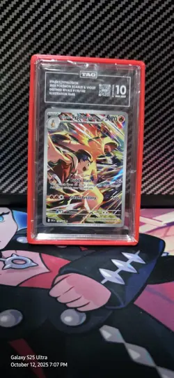 Ethan's Typhlosion 190/182 ILLUSTRATION RARE 2025 Pokemon Card TAG 10 GEM MINT - Image 1