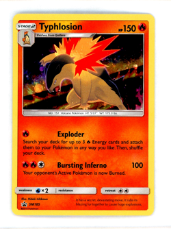 Typhlosion SM185 Cosmos Holo Black Star Promo Foil Pokemon Card NM - Image 1