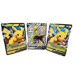 3 Large 7x5 Oversized Pokemon Cards Pikachu & Boltund Jumbo Promo Card Lot - Image 1