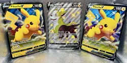 3 Large 7x5 Oversized Pokemon Cards Pikachu & Boltund Jumbo Promo Card Lot - Image 2