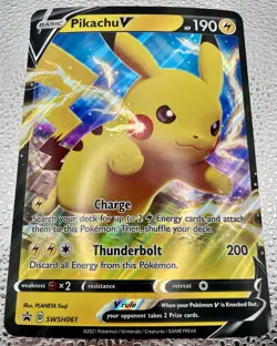 3 Large 7x5 Oversized Pokemon Cards Pikachu & Boltund Jumbo Promo Card Lot - Image 5