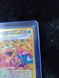 Pokemon 2023 TCG S&V Obsidian Flames Charizard EX Gold Hyper Rare Card 228/197 - Image 2