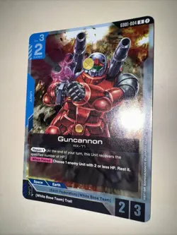 Gundam Card Game GD01-004 Guncannon R Foil Card Newtype Rising English TCG CCG - Image 3