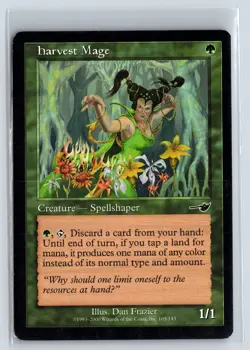 (2x) HARVEST MAGE - MTG Magic the Gathering Card - Nemesis - Common - Image 1