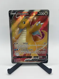 Dragonite V Pokemon TCG Evolving Skies Holo Ultra Rare Full Art Card 191/203 - Image 1