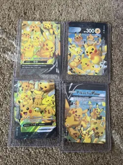 Pikachu Raichu Pichu Pokemon Card! Holo/Reverse Holo Rare EX VMAX Full Art Cards - Image 1