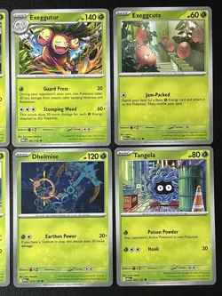 6 Card 2025 Mega Evolutions Grass Pokemon TCG Ivysaur, Celebi, Exeggutor & More - Image 3