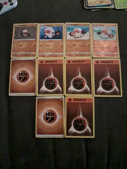 Pokemon TCG Clobbopus 10 Card Lot (6 Fighting Energies) - Image 1