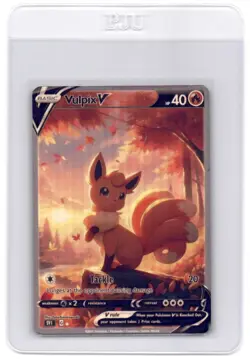 HandMade Per Order PokeTeamLegends Pokemon Card Holo PTL212 Vulpix - Image 1