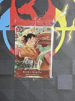 Mos Burger Collaboration One Piece Card Game Monkey D Luffy - Image 1