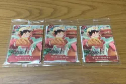 One Piece Card Monkey D Luffy Mos Burger Promo Set Of 3 - Image 1