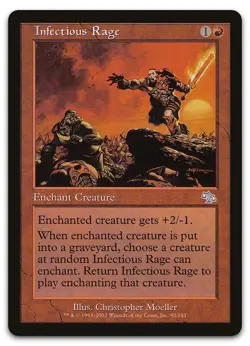 Infectious Rage #92 (NM) Judgment JUD Magic MTG - Image 1