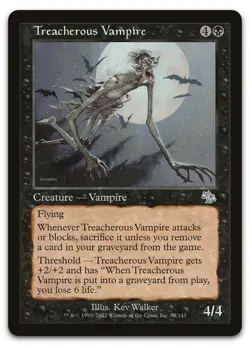 Treacherous Vampire #75 (NM) Judgment JUD Magic MTG - Image 1