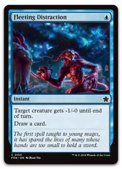 Fleeting Distraction #155 (NM) Foundations FDN Magic MTG - Image 1