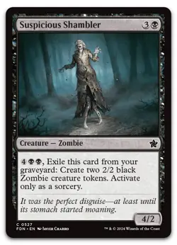 Suspicious Shambler #527 (NM) Foundations FDN Magic MTG - Image 1