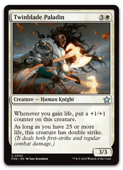 Twinblade Paladin #503 (NM) Foundations FDN Magic MTG - Image 1