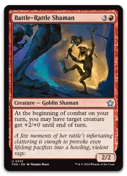 Battle-Rattle Shaman #533 (NM) Foundations FDN Magic MTG - Image 1