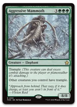 Aggressive Mammoth #551 (NM) Foundations FDN Magic MTG - Image 1