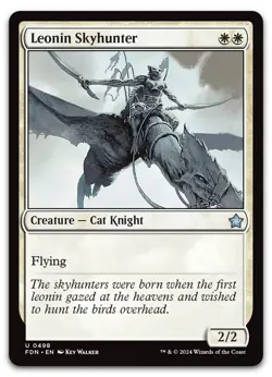 Leonin Skyhunter #498 (NM) Foundations FDN Magic MTG - Image 1