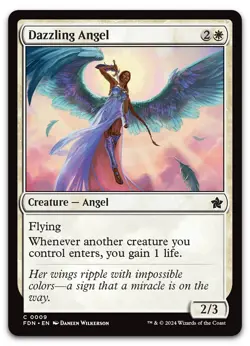 Dazzling Angel #9 (NM) Foundations FDN Magic MTG - Image 1