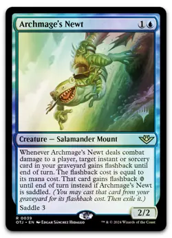 Archmage's Newt #39 (Foil) (NM) Thunder Junction PPOTJ Magic MTG - Image 1