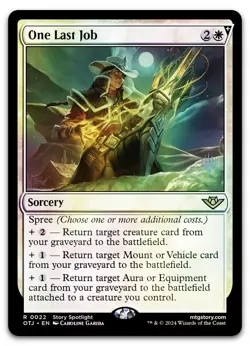 One Last Job #22 (Foil) (NM) Thunder Junction PPOTJ Magic MTG - Image 1