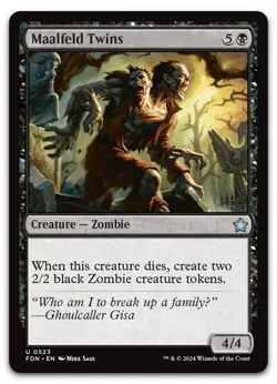 Maalfeld Twins #523 (NM) Foundations FDN Magic MTG - Image 1